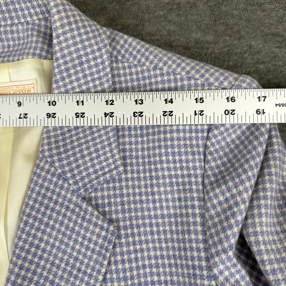 VTG Pendleton Pure Wool Plaid Blazer Single Button Jacket Shoulder Pads Sz Small - Picture 9 of 11